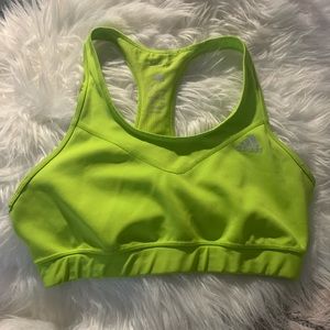 Green Adidas Sports Bra